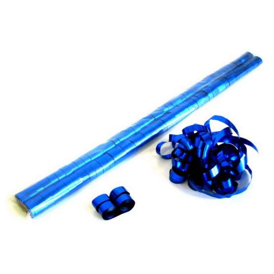 Magic FX Metallic Luftschlangen 5m x 0.85cm Blau Beutel 