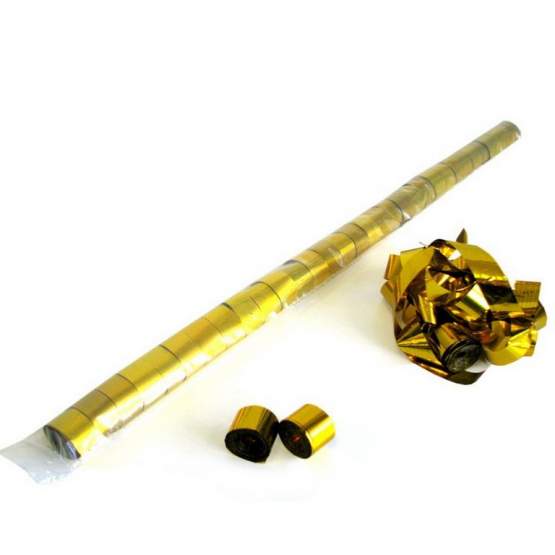 Magic FX Metallic Luftschlangen 10m x 1.5cm Gold Beutel 
