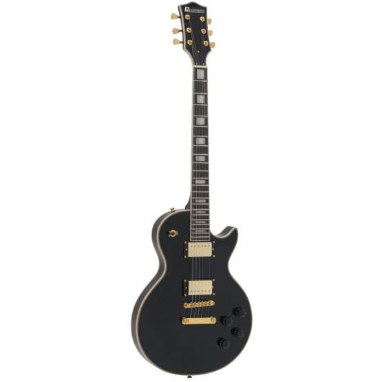 Dimavery LP-530 E-Gitarre, schwarz/gold 