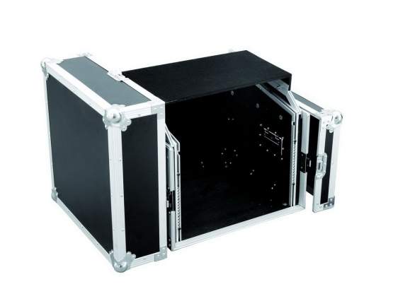 Roadinger Spezial-Kombi-Case LS5 Laptop-Rack, 6HE 