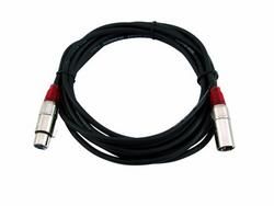 Omnitronic XLR Kabel 3pol 5m schwarz / rot 