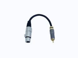 Omnitronic Adapterkabel XLR (F) / Cinch (M) 0,2m schwarz 