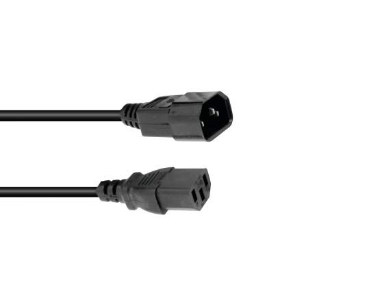 Omnitronic Kaltgeräte Verlängerung 3x0,75 1,5m sw 