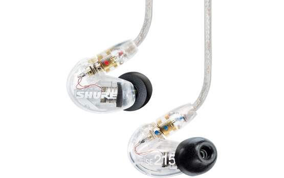 Shure SE 215-CL Sound Isolating Ohrhörer, transparent 