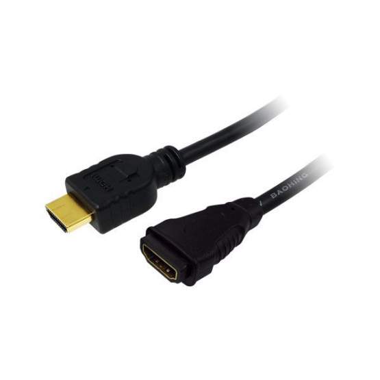 Verlängerungskabel HDMI High Speed mit Ethernet, 1,50 Meter, LogiLink® 