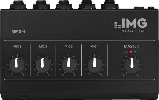 IMG Stageline MMX-4 Mikrofon-Mischer 