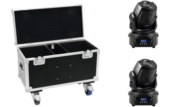 Eurolite Set 2x LED TMH-60 MK2 + Case mit Rollen 