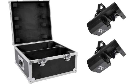 Eurolite Set 2x LED TSL-200 Scan COB + Case 