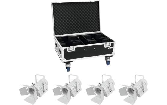 Eurolite Set 4x LED THA-40PC ws + Case 