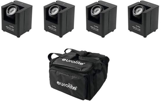 Eurolite Set 4x Set 4x AKKU UP-1 + SB-4 Soft-Bag 