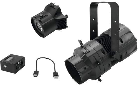 Eurolite Set LED PFE-50 + Linsentubus 26° + DMX-Interface 