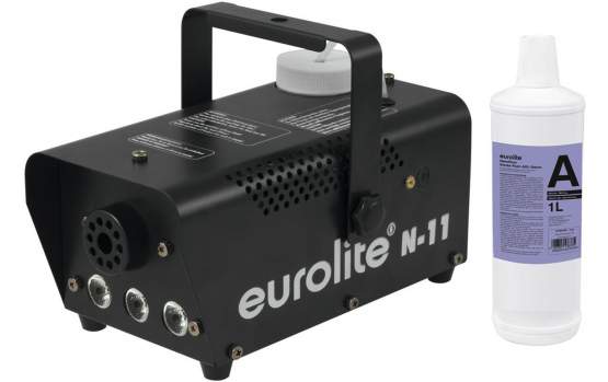 Eurolite Set N-11 LED Hybrid amber Nebelmaschine + A2D Action Nebelfluid 1l 