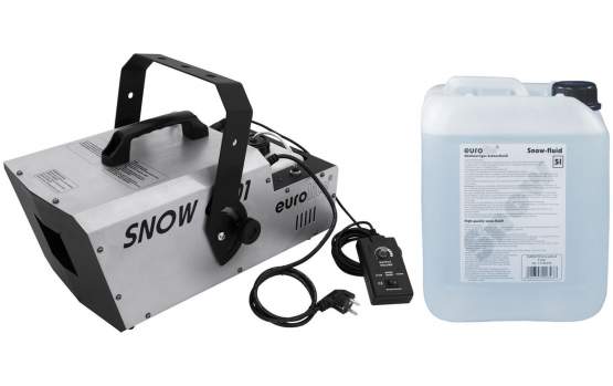 Eurolite Set Snow 6001 Schneemaschine + Schneefluid 5l 