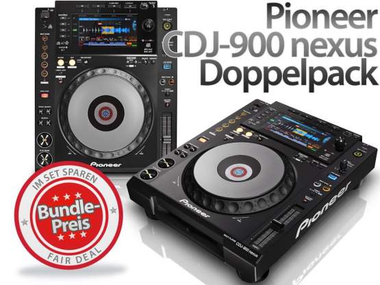 Pioneer CDJ-900 nexus - Doppelpack Set 