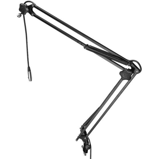 Adam Hall Stands Tisch Mikrofonarm mit integriertem XLR-Kabel 