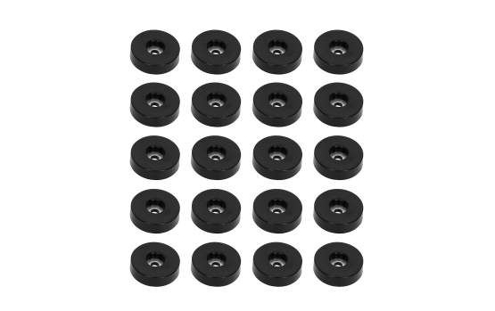 Adam Hall Hardware 4906 S M20AH - Set 20 x Gummifuß 38mm x 10mm 