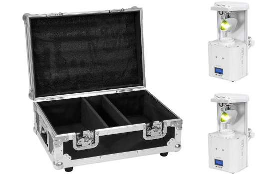 Eurolite Set 2x LED TSL-350 Scan COB weiß + Case 