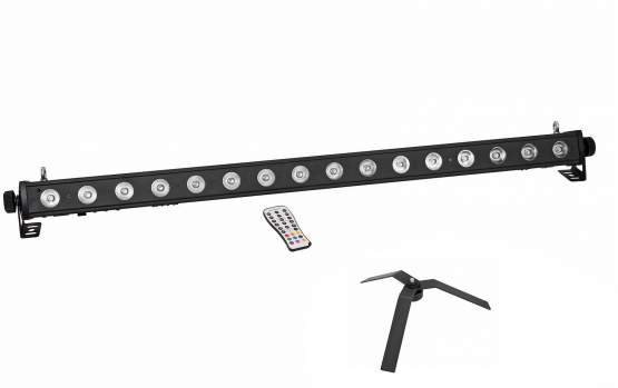 Eurolite Set LED PIX-16 QCL Leiste + FS-4 Floorstand, Stahl, schwarz 