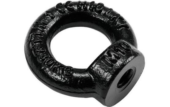 Safetex Ringmutter M10 schwarz galvanisiert DIN 582 