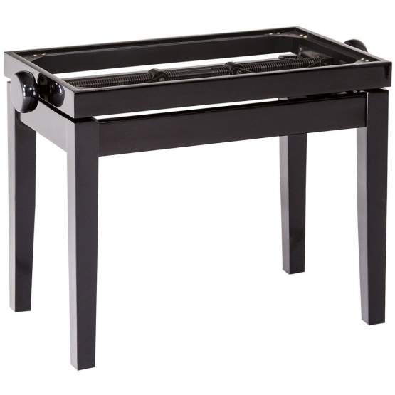 K&M 13701 Klavierbank - Unterteil, schwarz poliert 