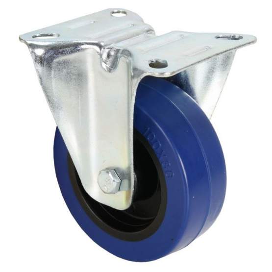 Adam Hall 372141 Bockrolle 100 mm mit blauem Rad 