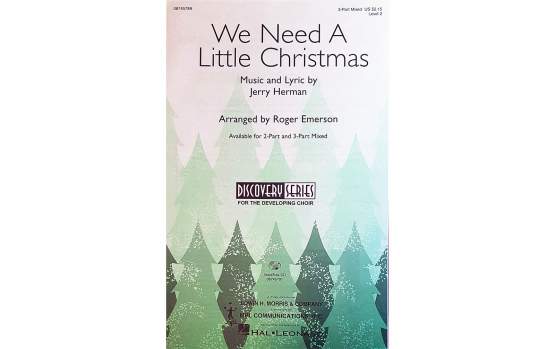 We Need A Little Christmas (from Mame), Jerry Herman, SAB + accompaniment, Chorpartitur, Sprache: English(UK) 