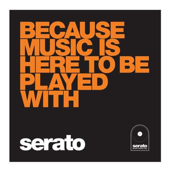 Serato Manifesto, 10" Control Vinyls schwarz, Because Music 