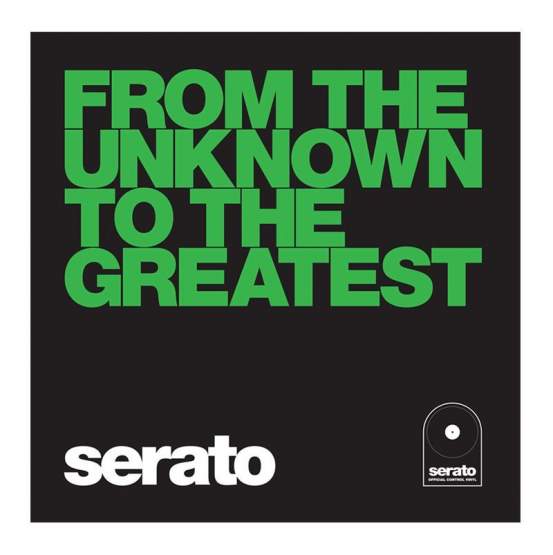 Serato Manifesto, 10" Control Vinyls schwarz, From the Unknown 