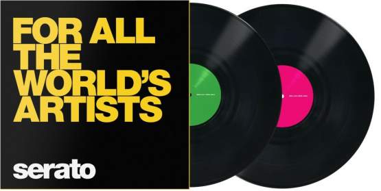 Serato Manifesto, 12" Control Vinyls schwarz, For All The Worlds 