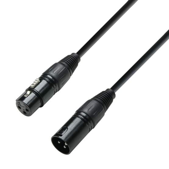 Adam Hall Cables 3 Star Serie - DMX Kabel XLR male auf XLR female 0,5 m 