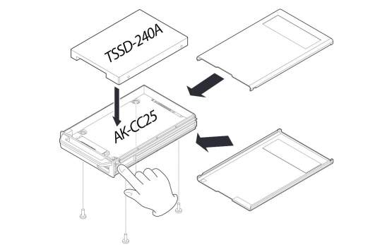 Tascam TSSD-240A Festplatte für Tascam DA-6400-Serie 