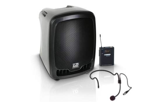 LD Systems Roadboy 65 Portables Soundsystem mit Headset Frequenzbereich 584-607 Mhz 