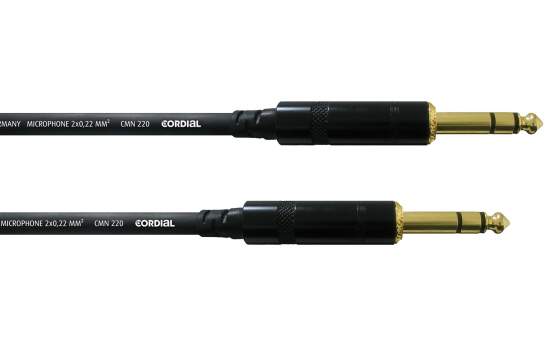 Cordial CFM 3 VV, 3m, 2x 6,3mm Klinkenstecker stereo 