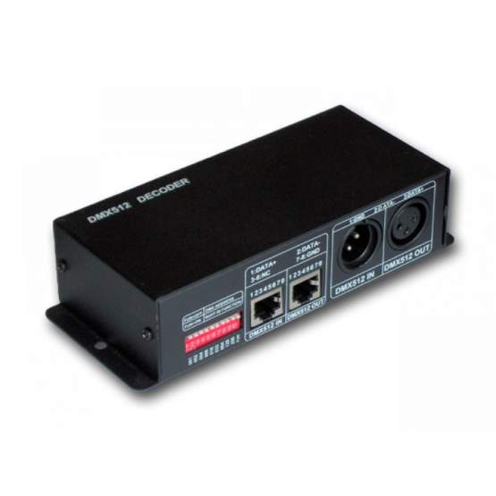 DMX Controller RGBW, 4A x 4 Kanäle, HDTV 