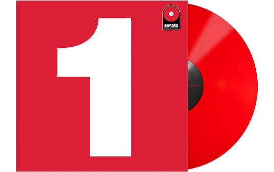 Serato 12" Single Control Vinyl rot Performance-Serie CV2.5 