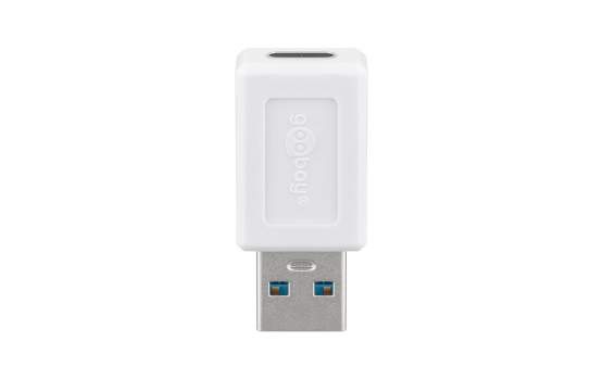 Goobay USB 3.0 SuperSpeed-Adapter USB-A auf USB-C, weiß  