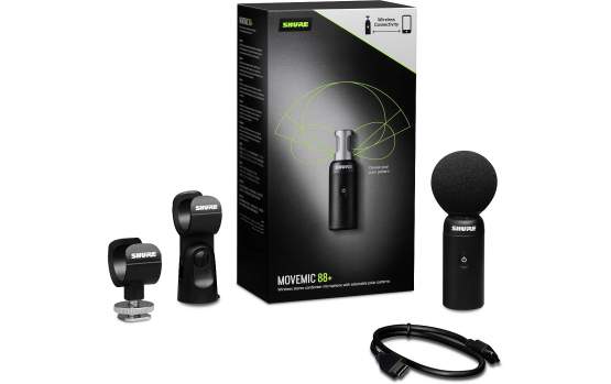 Shure MoveMic 88+ Drahtloses Stereo-Mikrofon 