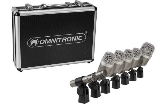 Omnitronic MIC 77-7LMH MK2 Schlagzeug-Mikrofonset 