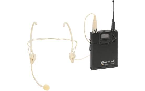 Relacart UT-222 Bodypack 522-554 MHz mit HM-600S Headset 