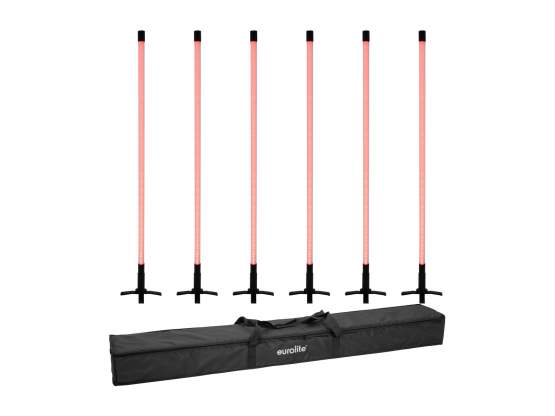 Eurolite Set 6x LED Leuchtstab 134cm RGB + Soft-Bag 