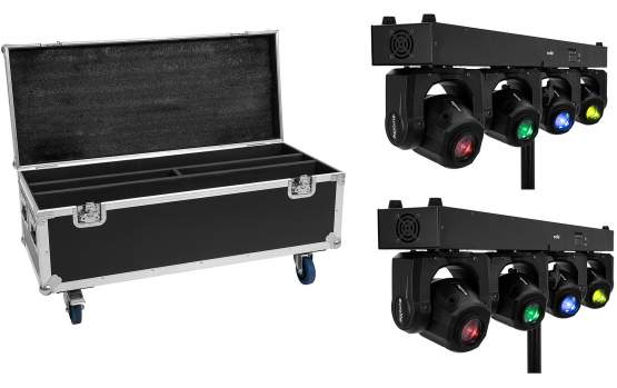 Eurolite Set 2x LED TMH Bar S120 + Case mit Rollen 