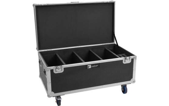 Roadinger Flightcase 4x Multiflood IP 18x10W RGBW Wash CRMX mit Rollen 