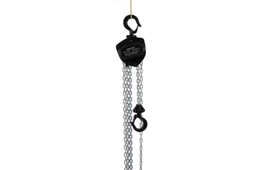 Safetex Stirnradflaschenzug 250kg 6m Hub schwarz 