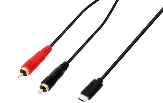 Adam Hall 3 STAR Y-Kabel 2x Cinch x USB-C 1,5m 