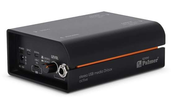 Palmer RIVER spree - Aktive Stereo-Media-DI-Box mit USB-C 