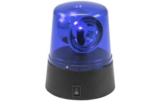 Eurolite LED Mini-Polizeilicht blau USB/Batterie 