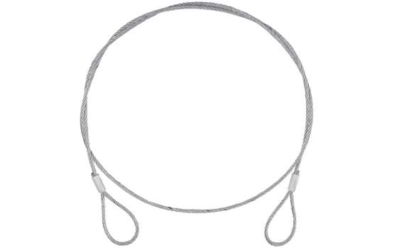 Eurolite Stahlseil (SC) 900x4mm silber 