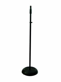 Omnitronic Mikrofonstativ 85-157cm, Gußeisenfuß, schwarz 