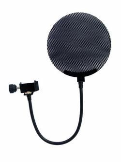 Omnitronic Mikrofon-Plopfilter, Metall schwarz 