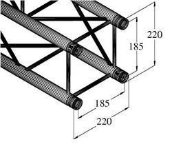 Alutruss Decolock DQ4-4000 4-Punkt-Traverse 